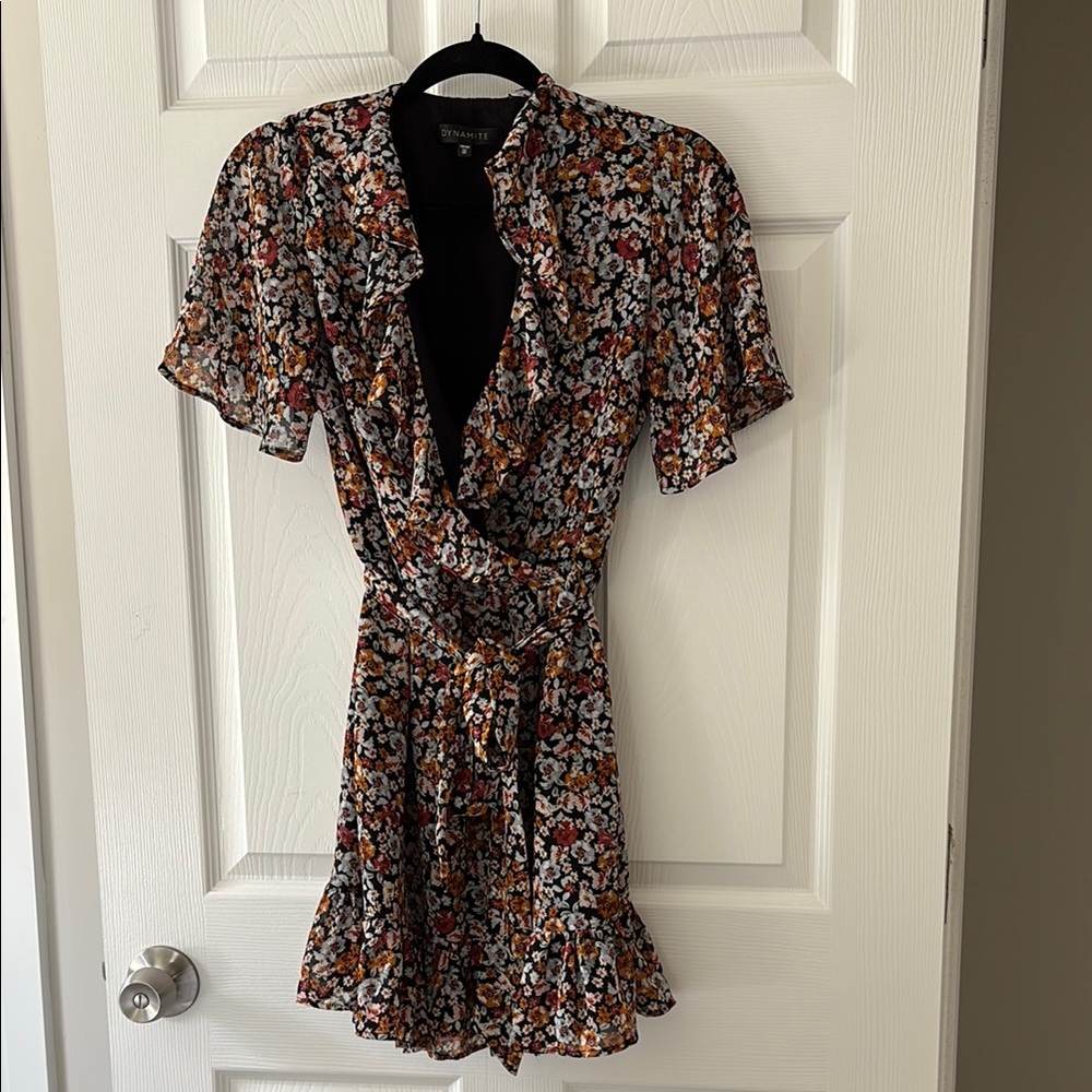 Floral Wrap Dress